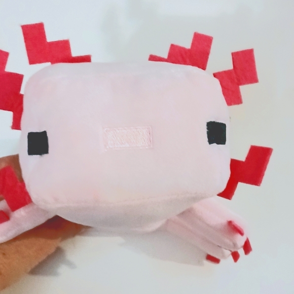 MINECRAFT MATTEL AXOLOTI PINK 12IN PLUSH MINCRAFT CAVES & CLIFFS - Picture 1 of 5